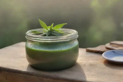 Un ambiente sereno con hojas de salvia