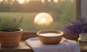 Un paisaje sereno de lavanda y aromas relajantes invita a la calma
