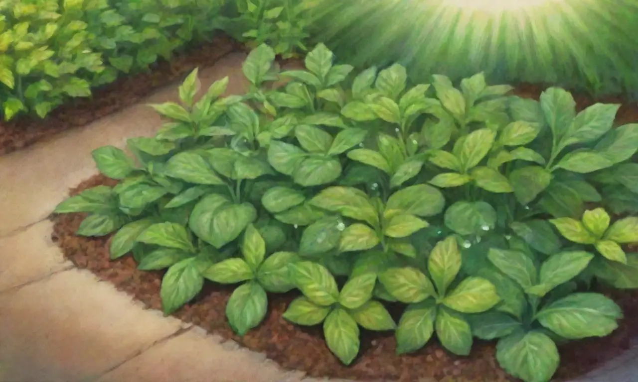 La luz del sol ilumina un jardín vibrante lleno de vida y aromas