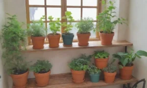 Un rincón acogedor lleno de plantas