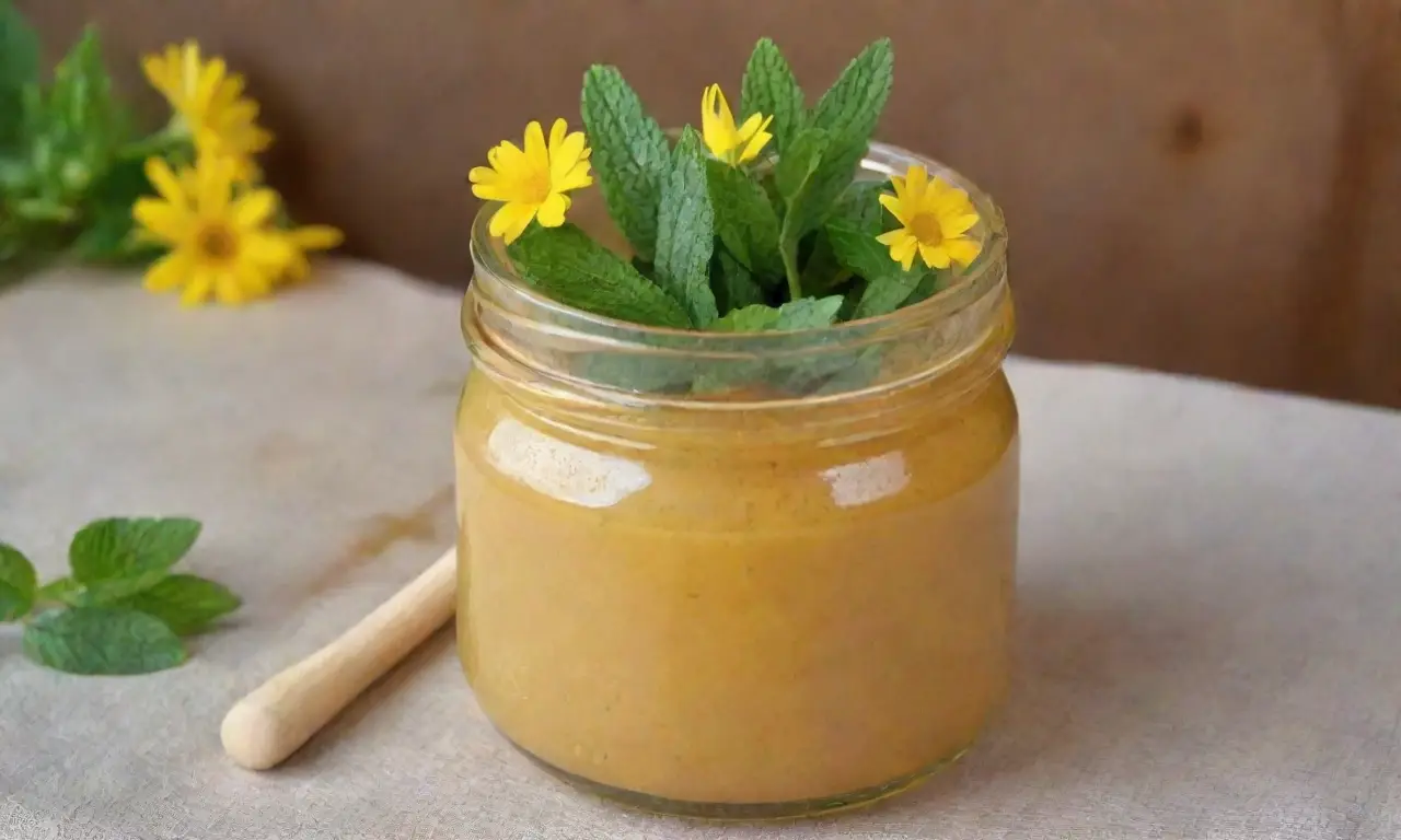 Un ambiente acogedor de cocina soleada con hojas de citronela