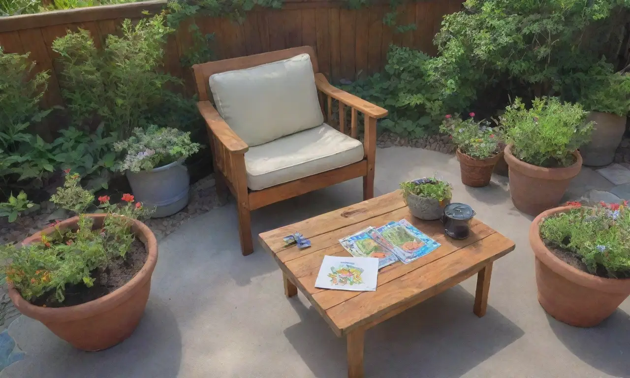 Un sereno jardín invita a la tranquilidad y la salud