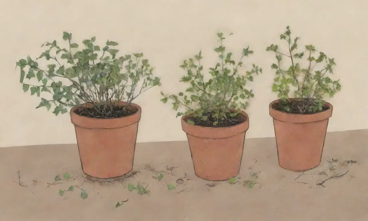 Un jardín descuidado y marchito