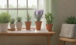 Una habitación serena con paredes pastel