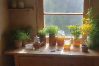 Una cocina serena con luz solar
