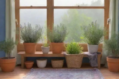 Un espacio acogedor lleno de plantas