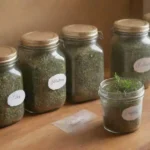 las hierbas secas se pueden almacenar en el congelador