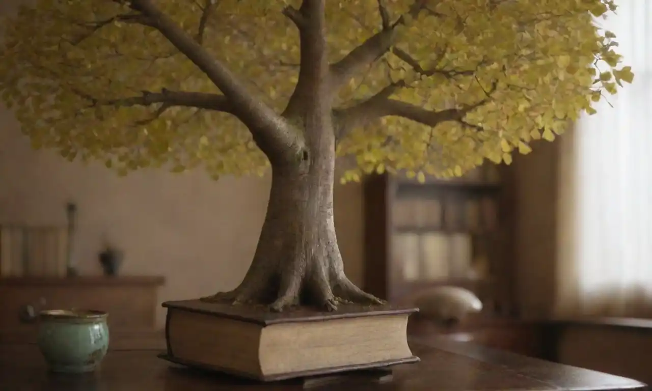 Un árbol de ginkgo biloba rodeado de referencias culturales populares