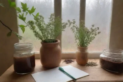 Un rincón acogedor con flores de valeriana