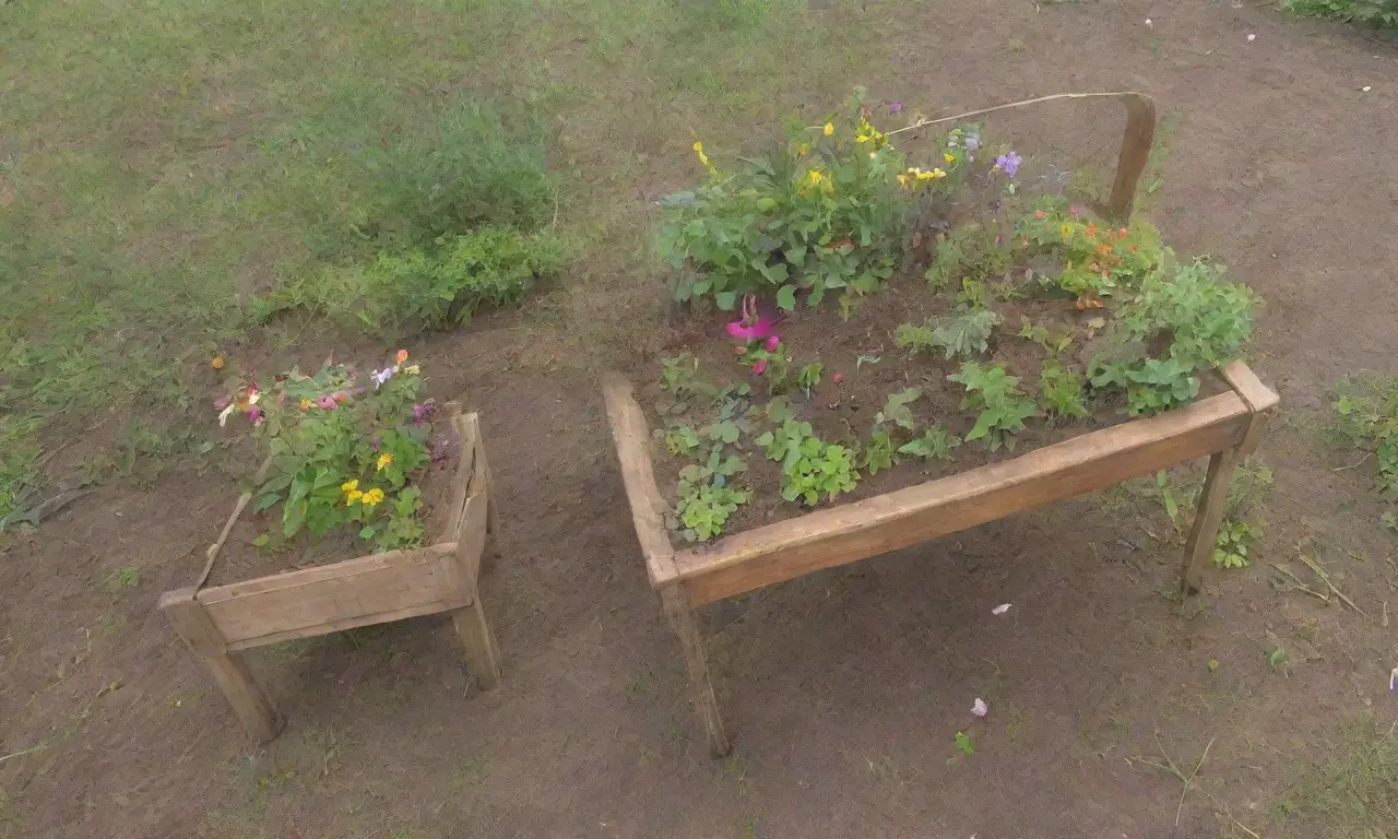 Un jardín vibrante con luz filtrándose