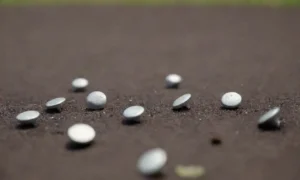 Clavos ensombrecidos al aire libre