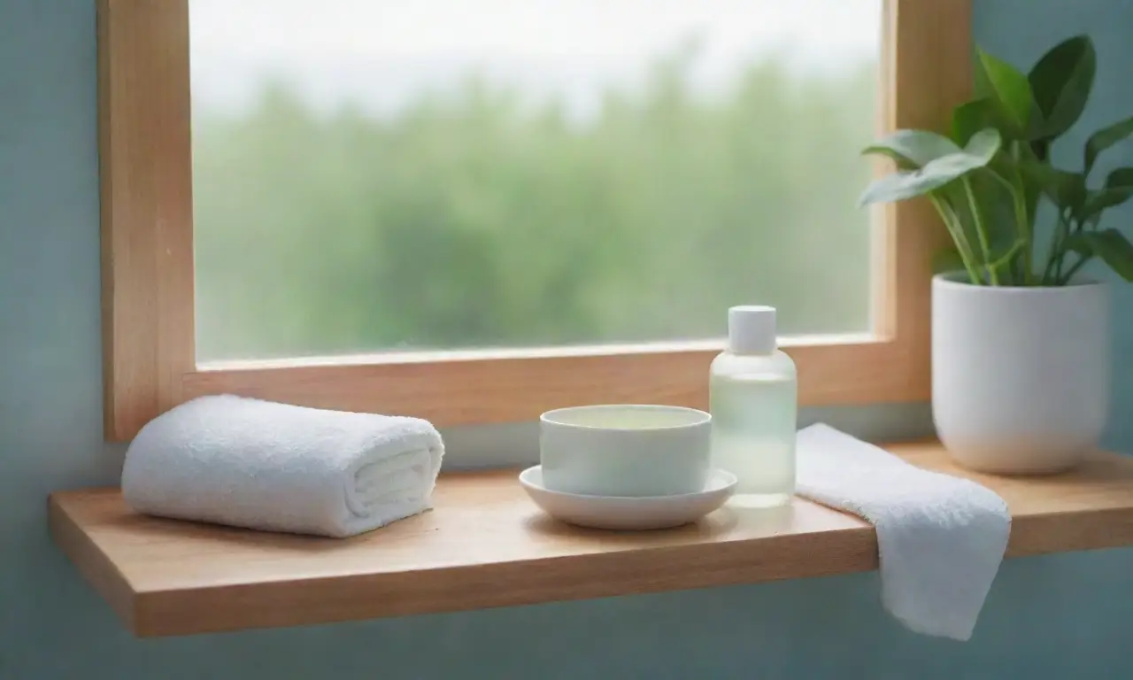 Un baño sereno con luz natural