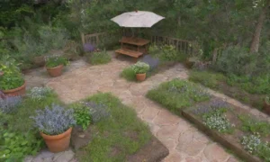 Un jardín vibrante lleno de vida y colores