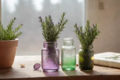 Un rincón acogedor y aromático con colores suaves