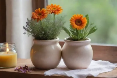 Un spa sereno con flores