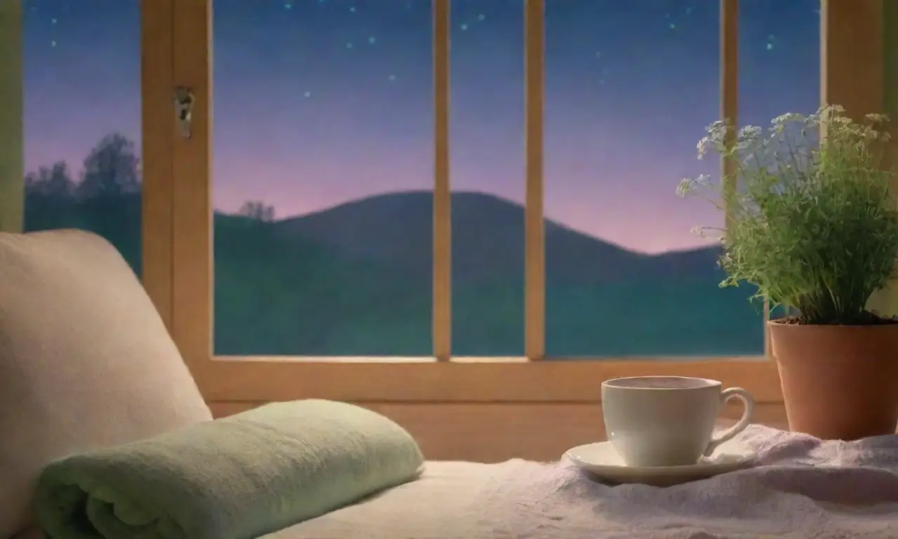 Un acogedor dormitorio sereno invita al descanso con suaves colores, aromas de valeriana y un ambiente tranquilo