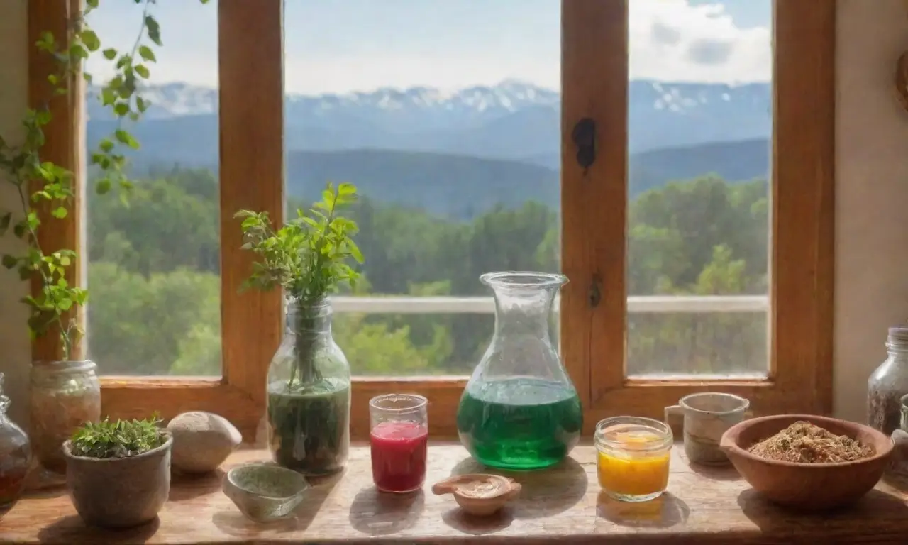 Un acogedor espacio rústico lleno de naturaleza