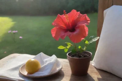 Un rincón acogedor con flores