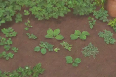 Un jardín vibrante con plantas medicinales