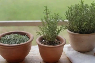 Un ambiente tranquilo con hierbas aromáticas