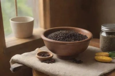 Un acogedor ambiente de cocina con especias