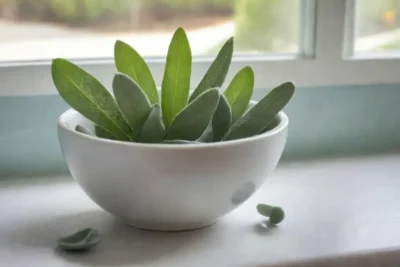 Un baño sereno con luz natural