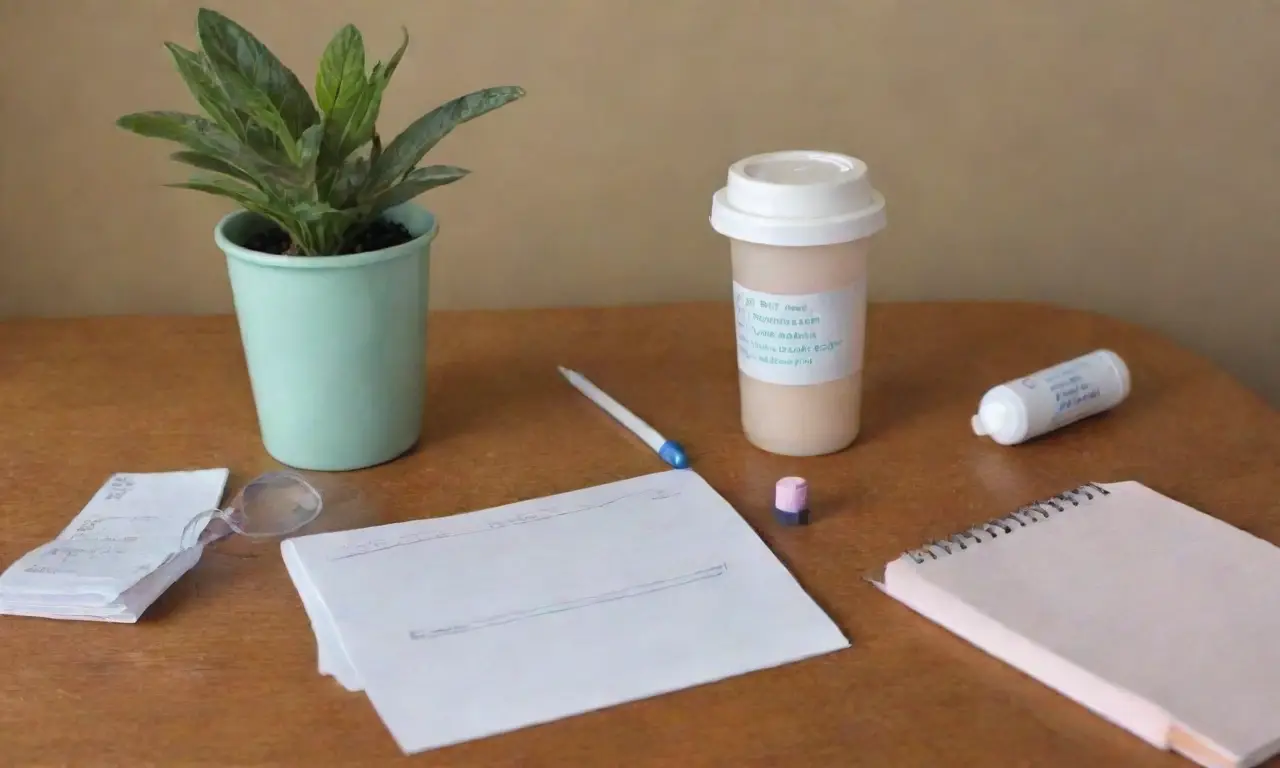 Un ambiente acogedor y organizado con elementos de salud y bienestar