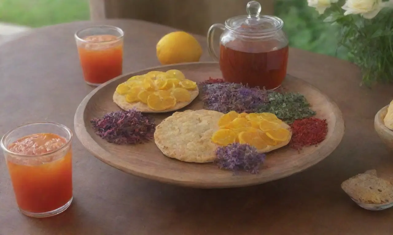Un rincón acogedor con té, hierbas aromáticas y una atmósfera natural